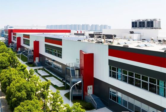 도면 BIM 및 단일 강철 시트 지붕 디자인이 있는 스테인리스 강철 거터 조립식 창고 건물