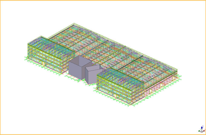 Q355B 등급 미리 제조하는 철골 구조물 건설 컬럼비아 하키 경기장 3