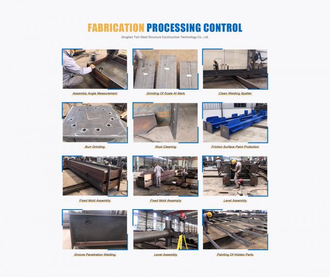 화학 공장 처리 시설 산업 환기 덕트 강철 구조 부식 방지 1